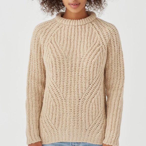 Babaa Sweaters - Babaa Womens No 27 Sweater in Soft Sand